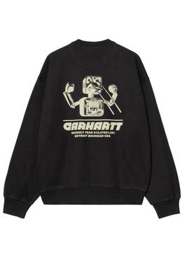 Felpa Carhartt Wiptopia nera per uomo