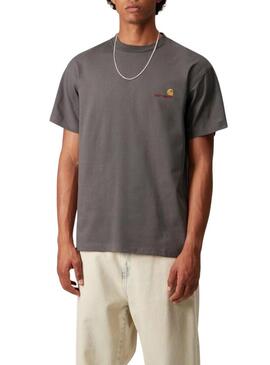 Maglietta Carhartt Script grigia per uomo