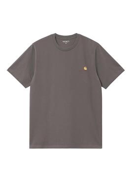 Maglietta Carhartt Script grigia per uomo