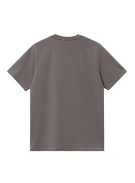 Maglietta Carhartt Script grigia per uomo