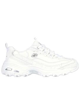 Sneakers Skechers D Lites bianche per donna