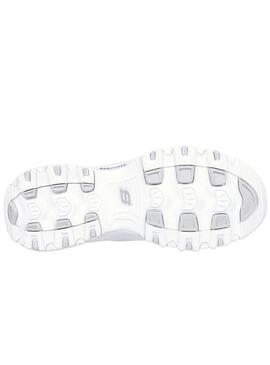 Sneakers Skechers D Lites bianche per donna