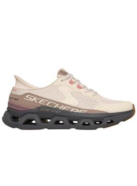 Sneakers Skechers Glide Step rosa per donna