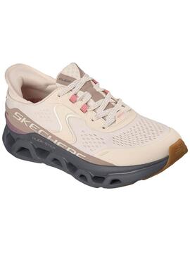 Sneakers Skechers Glide Step rosa per donna