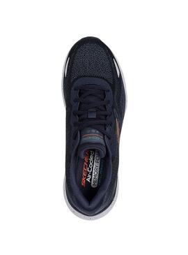 Scarpe Skechers Edgeride Waterproof blu per uomo