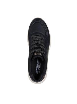 Scarpe Skechers Arch Bobs nere per donna