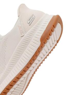 Scarpe da ginnastica Skechers Bobs Squad 4 bianche per donna.