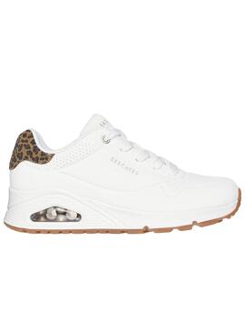 Sneakers Skechers Uno stampa animalier per donna