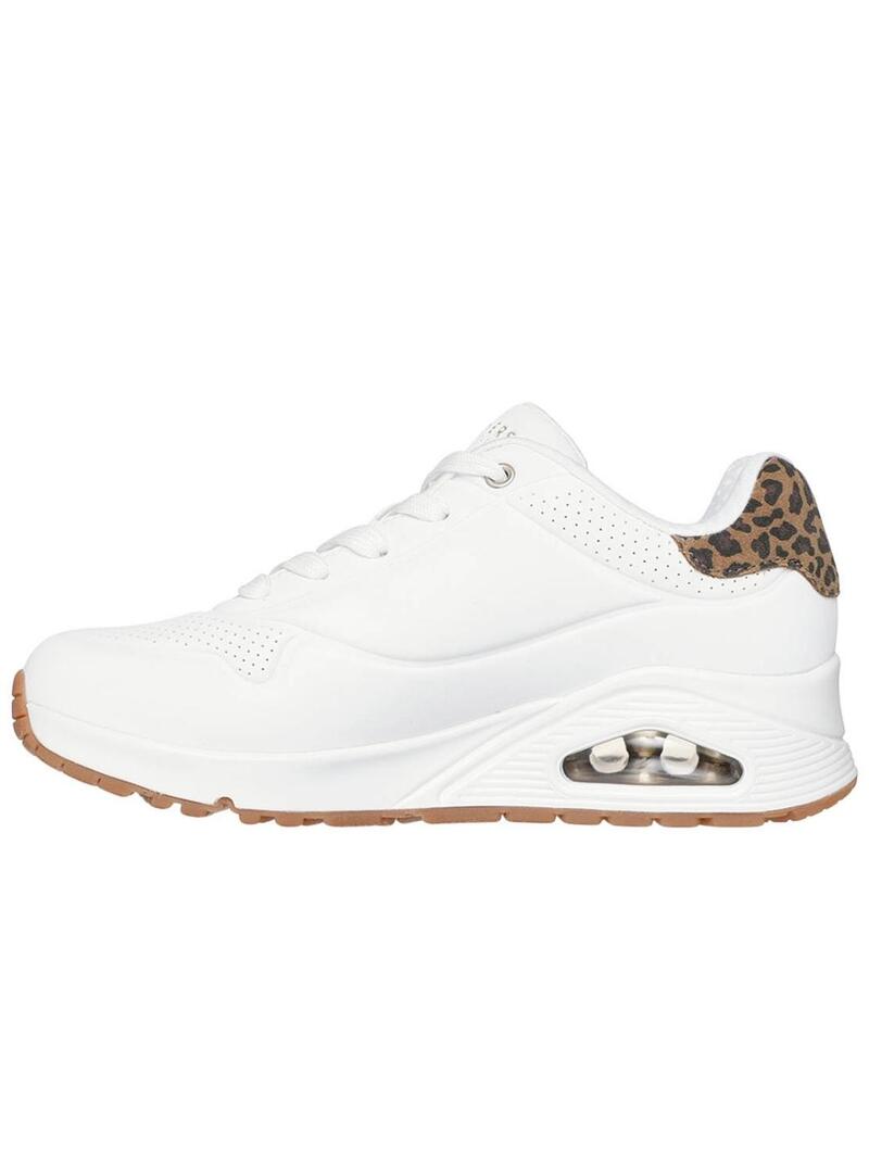 Sneakers Skechers Uno stampa animalier per donna