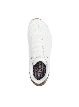 Sneakers Skechers Uno stampa animalier per donna