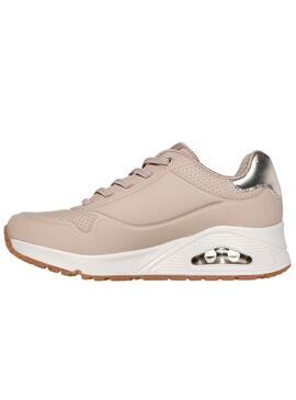 Sneakers Skechers Uno Shimmer rosa per donna