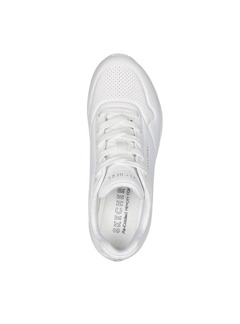 Sneaker Skechers Uno bianche per donna