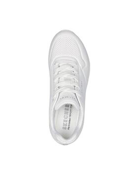 Sneaker Skechers Uno bianche per donna