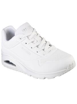 Sneaker Skechers Uno bianche per donna