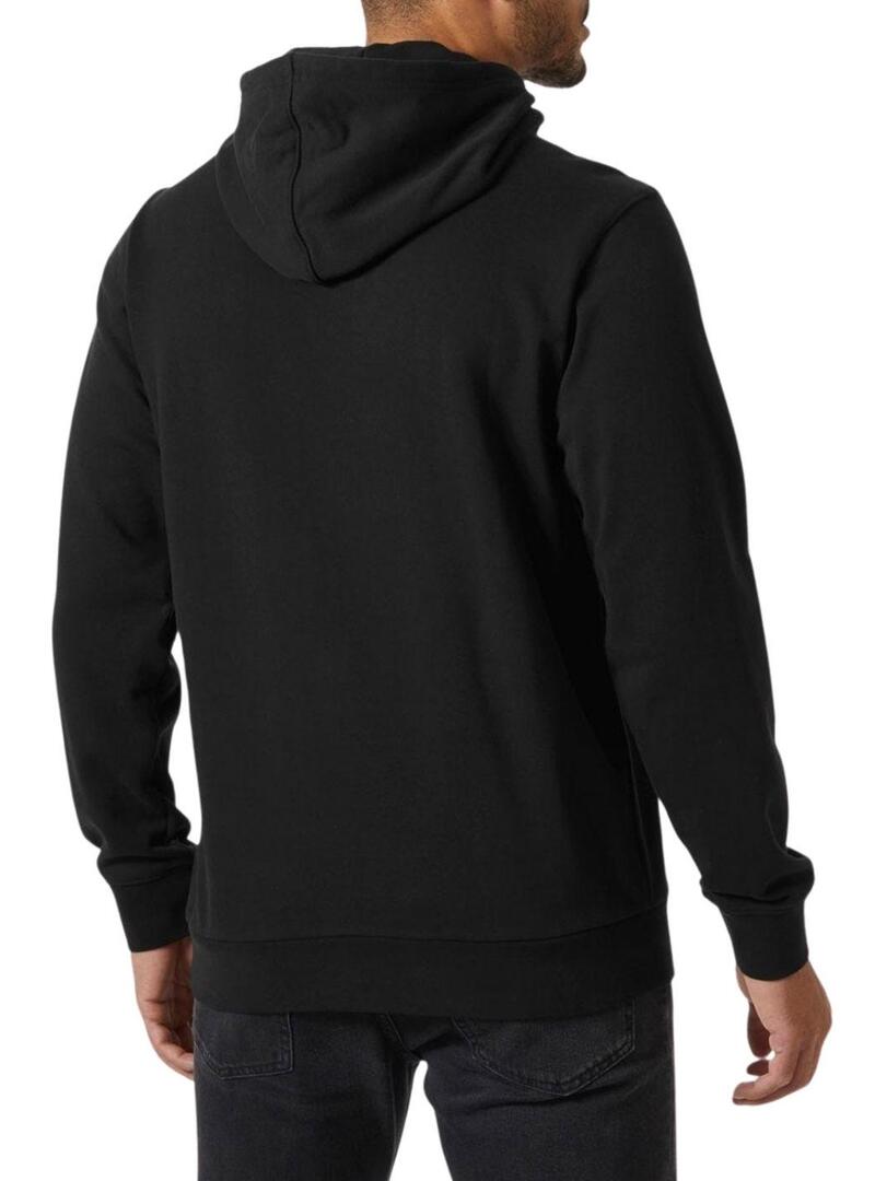 Felpa Helly Hansen con logo nero per uomo.