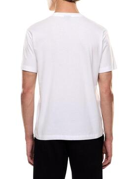 Maglietta Emporio Armani EA7 con logo bianco per uomo