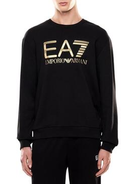 Felpa Emporio Armani EA7 nera per uomo