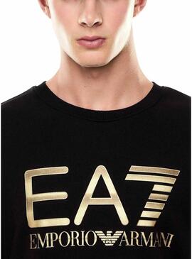 Felpa Emporio Armani EA7 nera per uomo