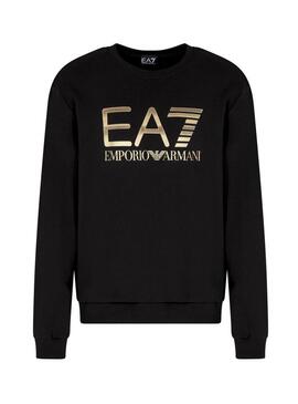 Felpa Emporio Armani EA7 nera per uomo