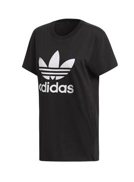 T-Shirt Adidas Trefoil Boyfriend Nero Donna