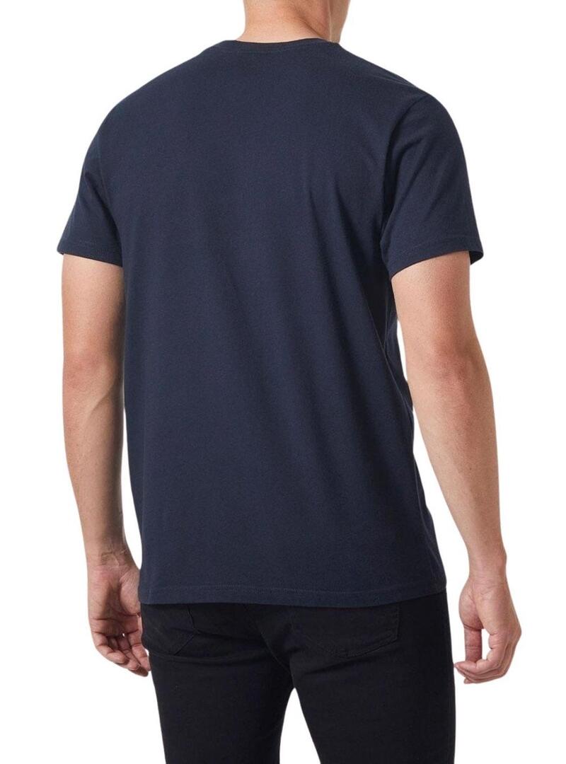 Maglietta Helly Hansen Box blu scuro per uomo
