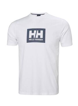 Maglietta Helly Hansen Box bianca per uomo.