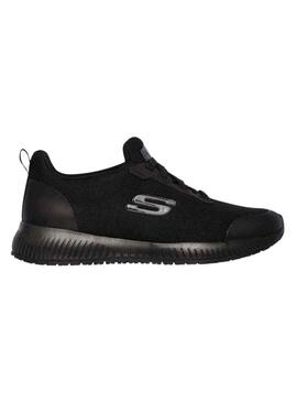Sneakers Skechers Squad antiscivolo nere per donna