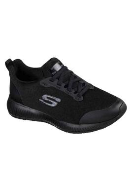Sneakers Skechers Squad antiscivolo nere per donna