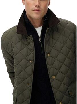 Giacca Superdry trapuntata verde per uomo