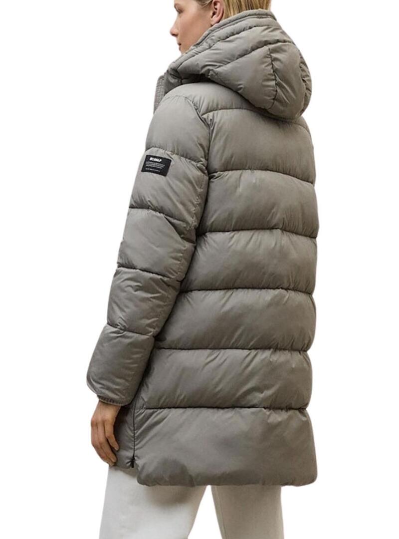 Cappotto trapuntato Ecoalf Marangu beige per donna