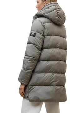 Cappotto trapuntato Ecoalf Marangu beige per donna