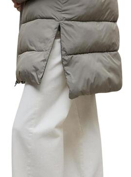 Cappotto trapuntato Ecoalf Marangu beige per donna