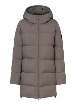 Cappotto trapuntato Ecoalf Marangu beige per donna