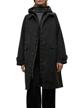 Cappotto Ecoalf Hyden a due pezzi verde per donna