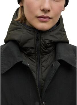 Cappotto Ecoalf Hyden a due pezzi verde per donna