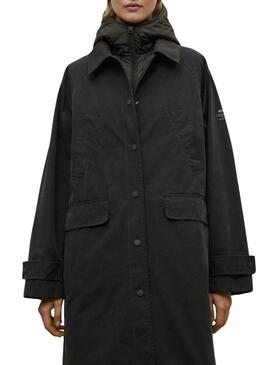 Cappotto Ecoalf Hyden a due pezzi verde per donna