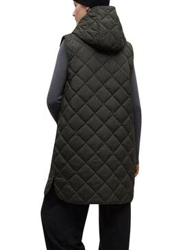 Cappotto Ecoalf Hyden a due pezzi verde per donna