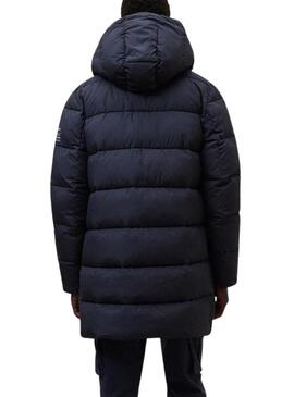 Cappotto trapuntato Ecoalf Vintage blu scuro per uomo