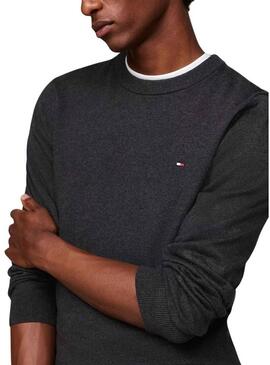 Maglione in cashmere grigio Tommy Hilfiger per uomo