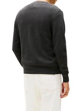 Maglione in cashmere grigio Tommy Hilfiger per uomo