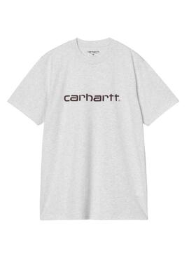 Maglietta Carhartt Script grigia per uomo