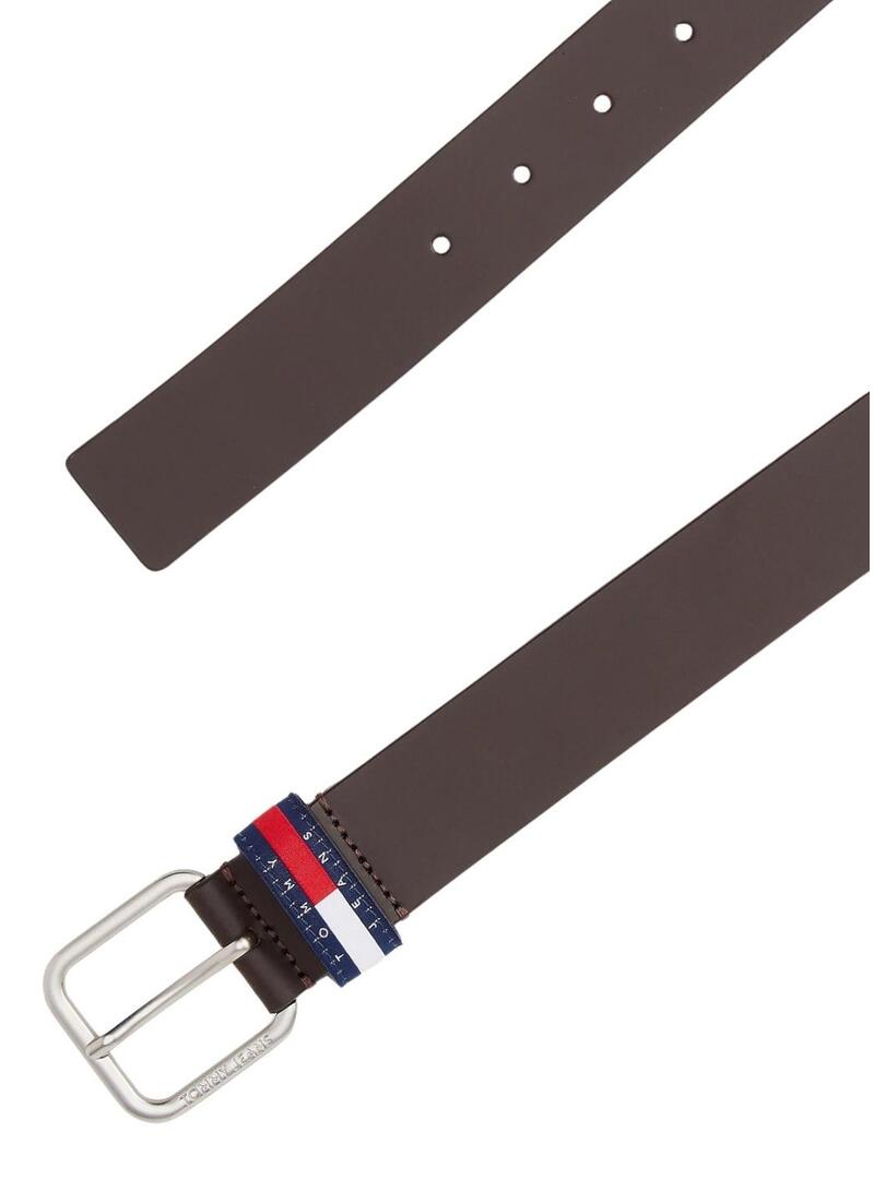 Cintura Tommy Jeans Ryan marrone per uomo
