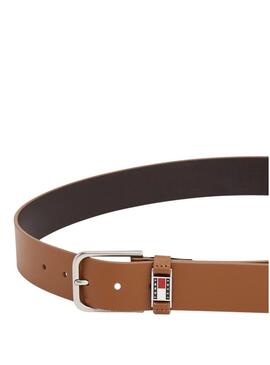 Cintura Tommy Jeans Scanton marrone per uomo