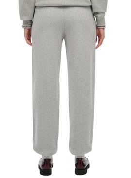 Jogger Superdry Athletic grigio da donna