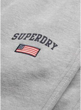 Jogger Superdry Athletic grigio da donna