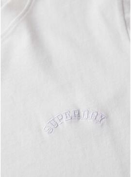 Maglietta Superdry Essential logo bianco per donna.