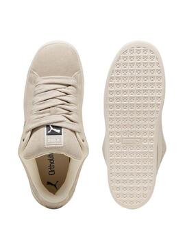 Sneakers Puma Suede XL beige per donna