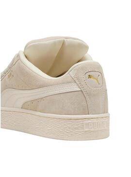 Sneakers Puma Suede XL beige per donna