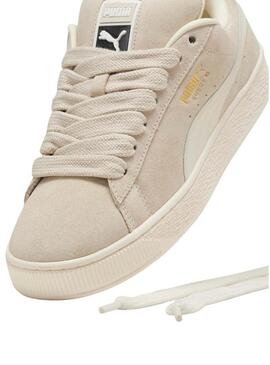 Sneakers Puma Suede XL beige per donna