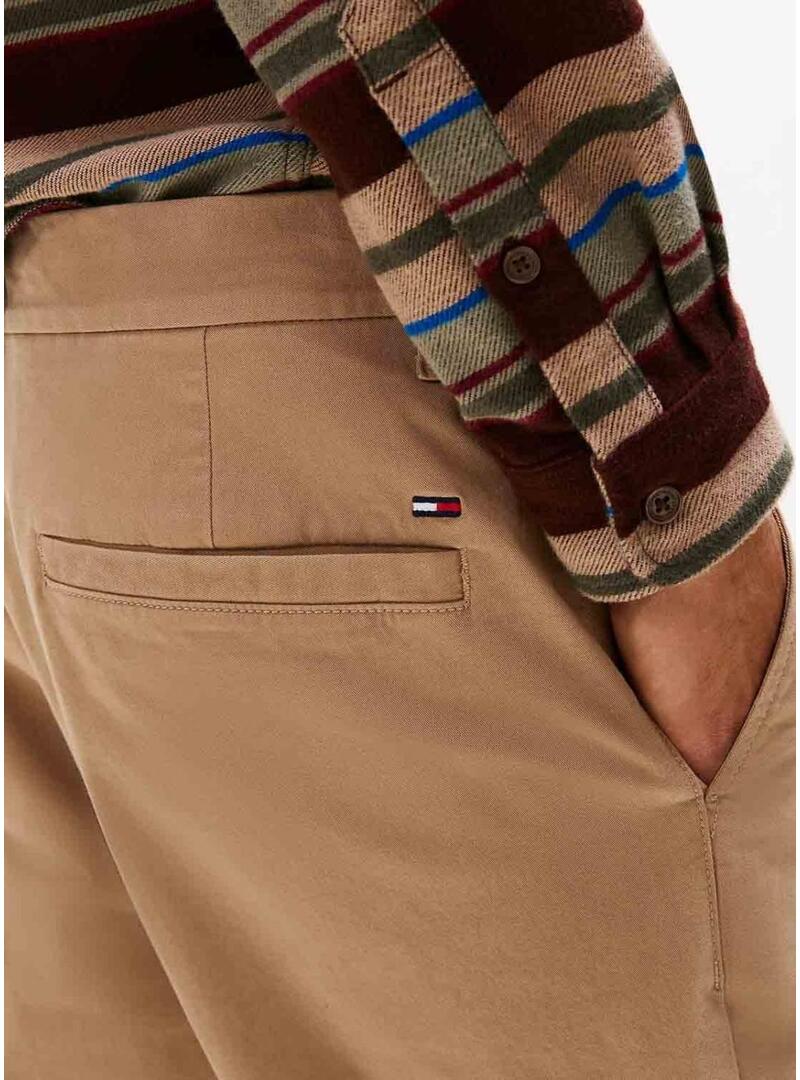 Pantaloni Tommy Jeans Austin color cammello per uomo